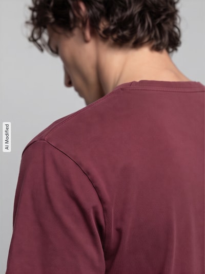 Levi's® Regular Fit T-Shirt aus reiner Baumwolle  Bordeaux 3