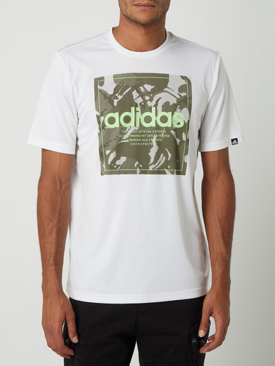 ADIDAS SPORTSWEAR T-shirt z nadrukiem z logo Biały 4