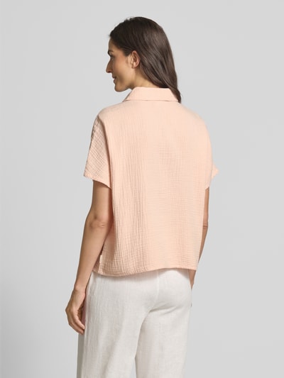 Tom Tailor Denim Boxy Fit Bluse aus reiner Baumwolle Rosa 5