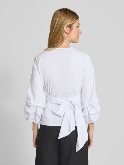 More & More Wickelbluse mit 3/4-Arm Offwhite 5
