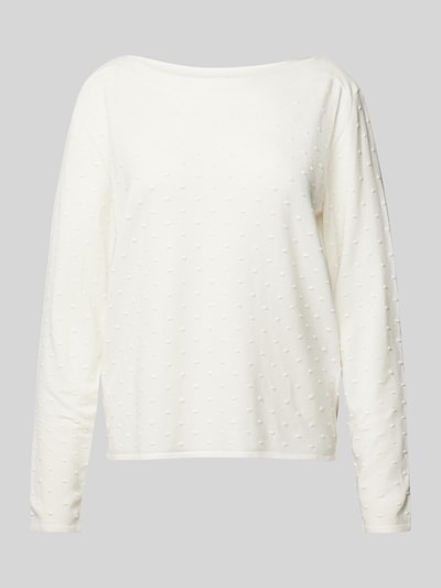 Zero Sweter z dzianiny z okrągłym dekoltem Złamany biały 2