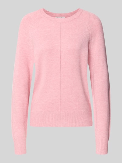 Christian Berg Woman Gebreide pullover met ribboorden  Oudroze gemêleerd - 2