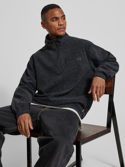 Forét Sweatshirt met opstaande kraag Donkergrijs gemêleerd - 3