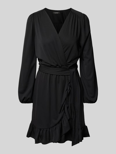 Lauren Ralph Lauren Minikleid mit Bindegürtel Modell 'SAYURI' Black 2