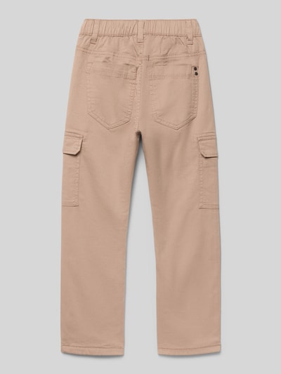 s.Oliver RED LABEL Slim fit cargobroek van katoenmix Beige - 3