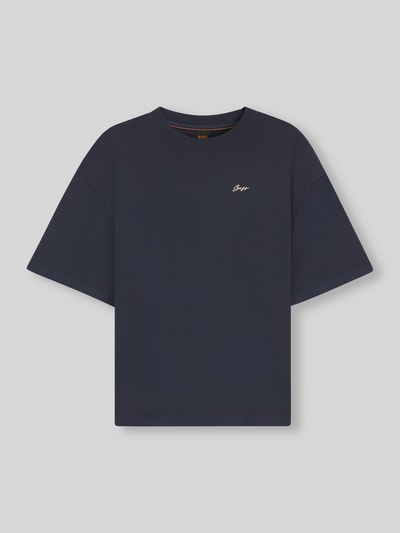 BOSS Orange relaxed fit T-shirt van puur katoen model 'C_EBOYS_3' Marineblauw - 2