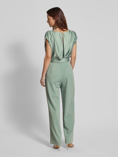 Swing Jumpsuit mit Rundhalsausschnitt Hellgruen 5