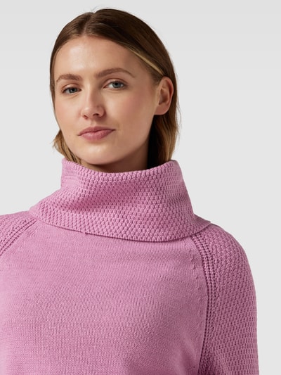 Tom Tailor Strickpullover mit Ballonärmeln Rose 3