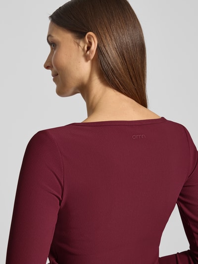 AIMN Slim Fit Jacke mit Zweiwege-Reißverschluss Modell 'Performance' Dunkelrot 3