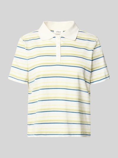 s.Oliver RED LABEL Koszulka polo o kroju regular fit z czystej bawełny Limonkowy 2