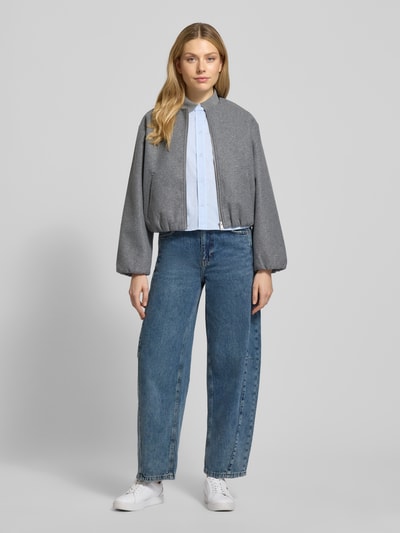 Oui Wide Fit Jeans mit Eingrifftaschen Jeansblau 1
