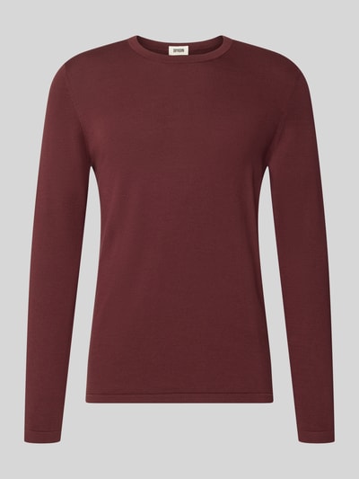 DRYKORN Regular Fit Longsleeve aus reiner Baumwolle Modell 'Irmino' Bordeaux 1