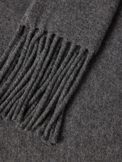 Samsøe Samsøe Sjaal van een mix van wol en kasjmier, model 'JOLLY' Donkergrijs - 2