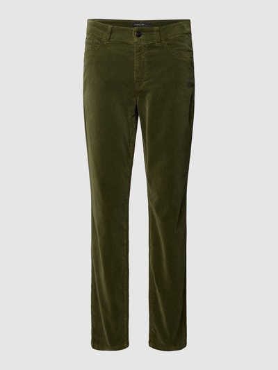 Marc Cain Slim fit broek in effen design Groen - 2