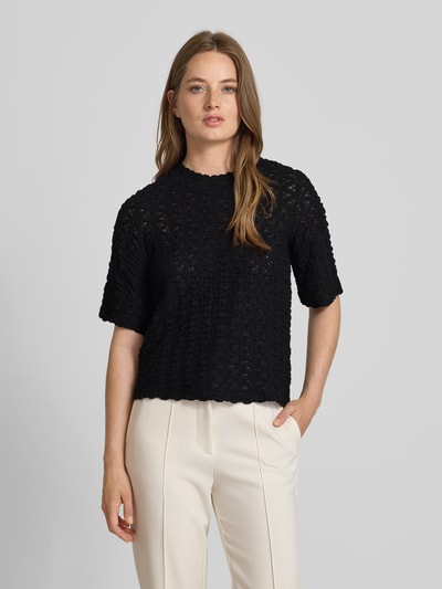 Jake*s Collection T-Shirt mit Rundhalsausschnitt Black 4