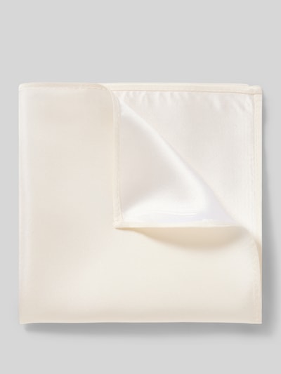 Produktfoto, Einstecktuch aus Seide von MONTI in Quadratisch, Two-Tone-Optik, Steppnähte, 28 cm Breite, 28 cm Länge, elegante Haptik
