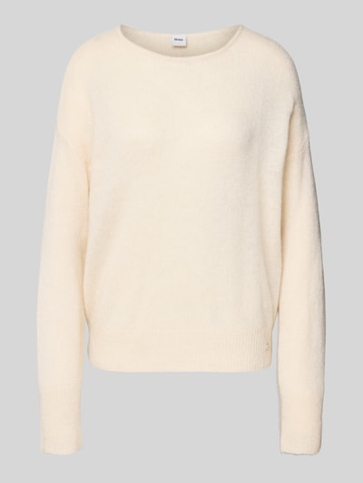 Brax Gebreide pullover met ribboorden, model 'LISA' Offwhite - 2