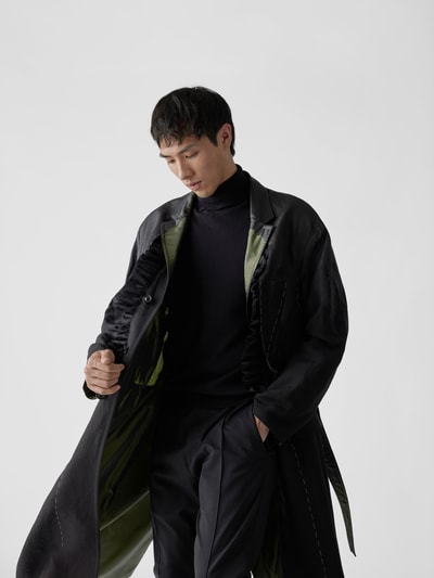 Maison Margiela Mantel im Distressed-Look Schwarz 6