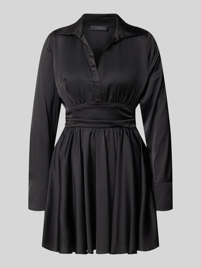 Guess Sukienka mini z dekoltem w serek model ‘CONCETTA FLARE DRESS’ Czarny 2