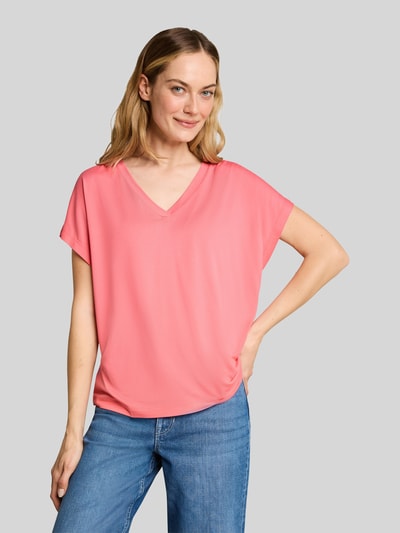 Tom Tailor Loose Fit T-Shirt aus Viskose-Mix Pink 4