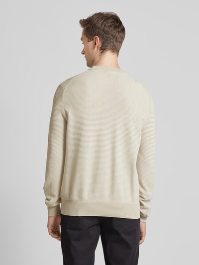 BOSS Orange Strickpullover mit Rundhalsausschnitt Modell 'Amercury' Sand 5