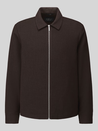 s.Oliver BLACK LABEL Blouson mit durchgehendem Reißverschluss Dunkelbraun 2