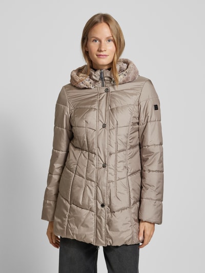 Betty Barclay Steppjacke mit Zweiwege-Reißverschluss Taupe 4