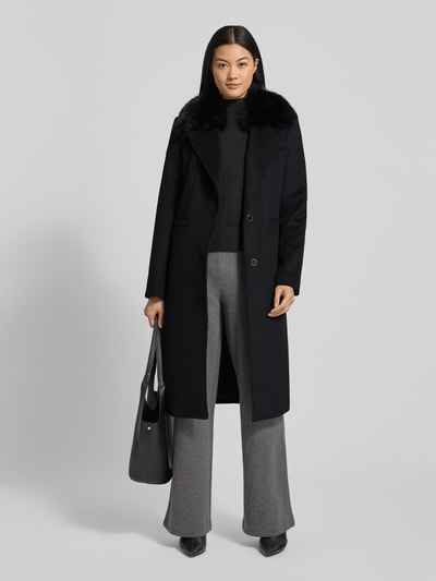 GUESS Regular fit mantel met wolgehalte model 'Karole' Zwart - 1