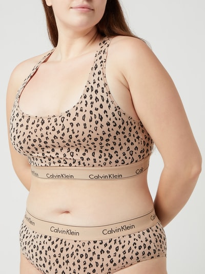 Calvin Klein Underwear Plus Bustier mit Leopardenmuster  Beige 4