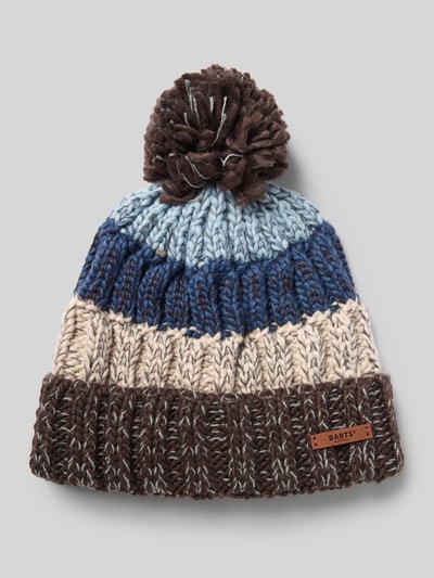 Barts Gebreide muts met pompon, model 'WILHELM' Antraciet - 1