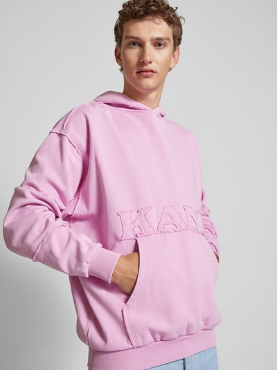 KARL KANI Oversized Hoodie mit Kapuze Hellrosa 3