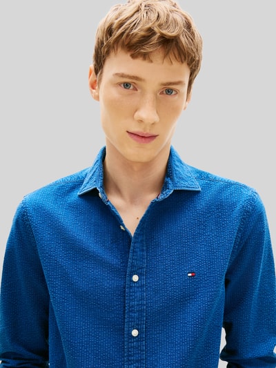Tommy Hilfiger Freizeithemd aus reiner Baumwolle Dunkelblau 3