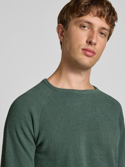 Blend Gebreide pullover met ronde hals, model 'DANTE' Lichtgroen - 3