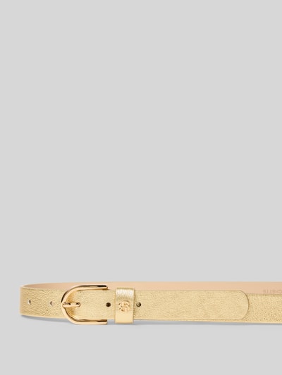 BOSS Gürtel aus Rindsleder mit Dornschließe Modell 'Scarlet' Gold 2