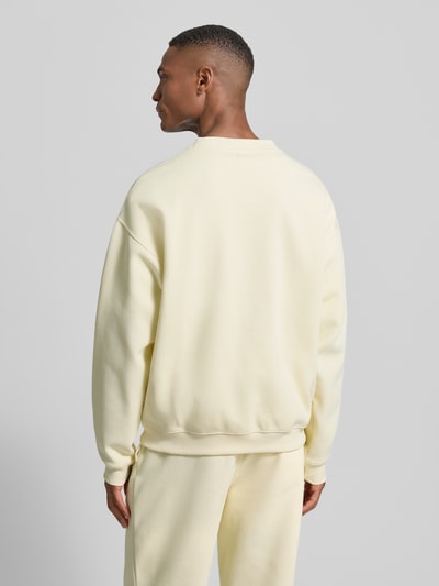 Lacoste Loose fit sweatshirt van katoenmix Ecru - 5