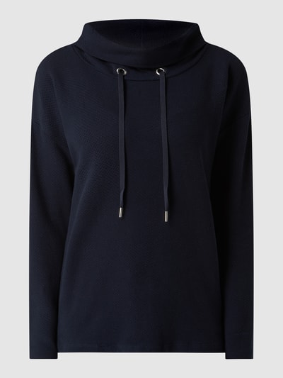 Tom Tailor Sweatshirt mit Tube Collar Marine 2