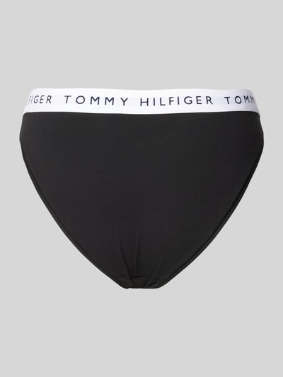 TOMMY HILFIGER Slip aus Baumwoll-Mix mit elastischem Label-Bund Modell 'HERITAGE' Black 3