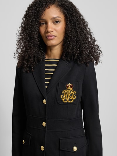 Lauren Ralph Lauren Slim Fit Blazer mit Label-Applikation Modell 'SINJON' Black 3