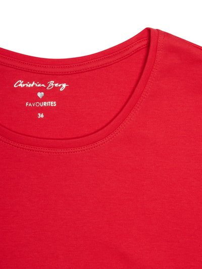 Christian Berg Woman T-Shirt aus reiner Baumwolle  Rot 2