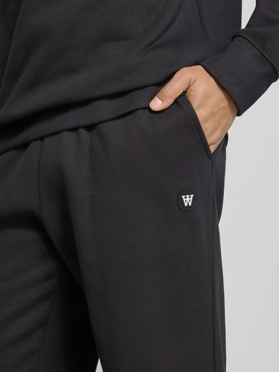 Wood Wood Sweatbroek met elastische band Antraciet - 3