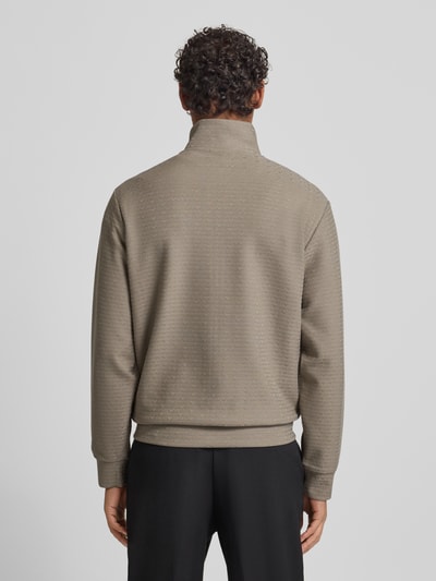 Emporio Armani Sweatjacke mit Stehkragen Hellgrau 5