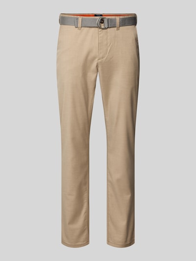 MCNEAL Slim fit pantalon met riem Beige - 2