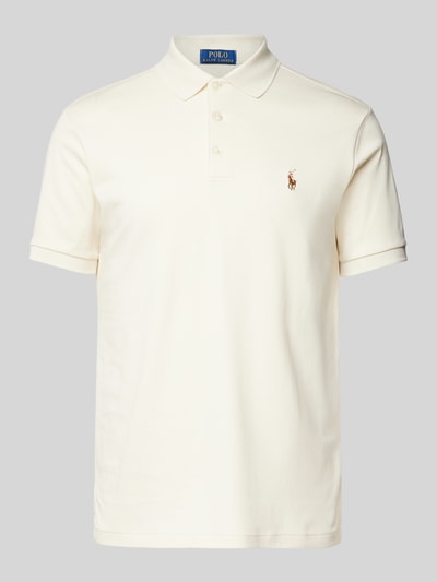 Polo Ralph Lauren Regular fit poloshirt met labelstitching Offwhite - 2