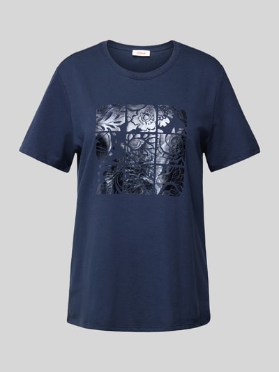 s.Oliver RED LABEL T-Shirt mit Motiv-Print Marine 2