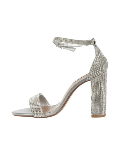 Steve Madden Sandalette mit Ziersteinbesatz  Silber 4