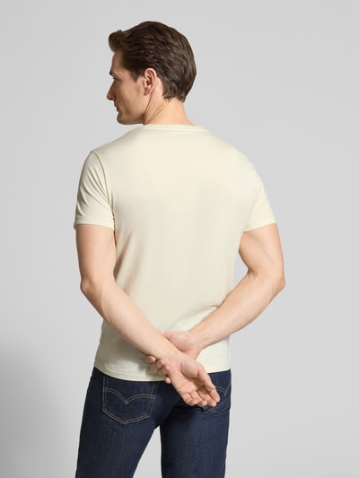 Polo Ralph Lauren T-shirt o kroju regular fit z czystej bawełny Beżowy 5