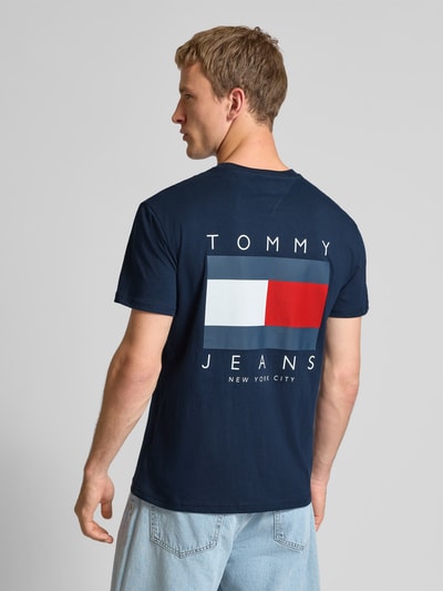 Tommy Jeans Regular fit T-shirt van puur katoen Marineblauw - 4