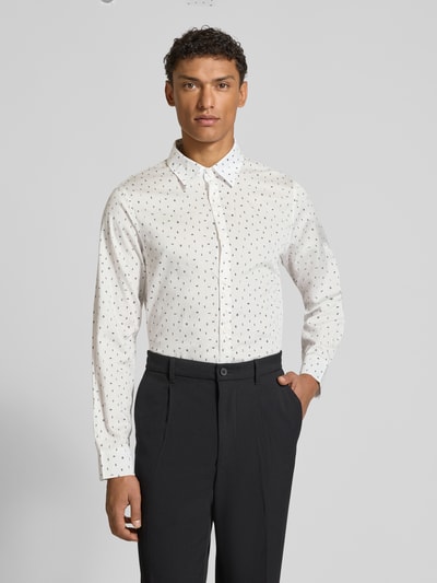 ARMANI EXCHANGE Freizeithemd mit Knopfleiste Modell 'CAMICIA' Weiss 4