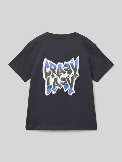 Tom Tailor Regular fit T-shirt van puur katoen Grafiet - 1