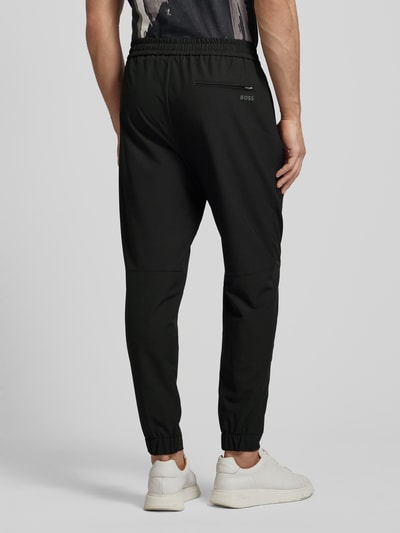 BOSS Green Sweatpants met elastische band, model ‘Flex’ Zwart - 5